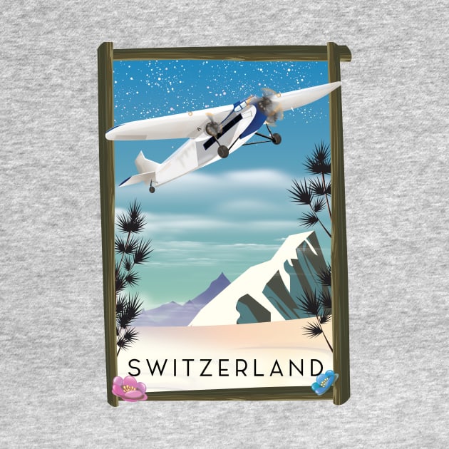 Switzerland travel poster by nickemporium1